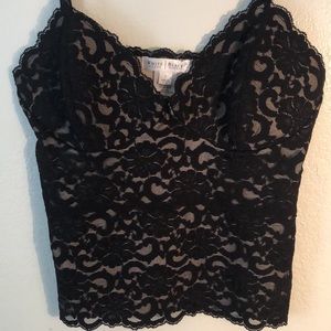 Black lace top
